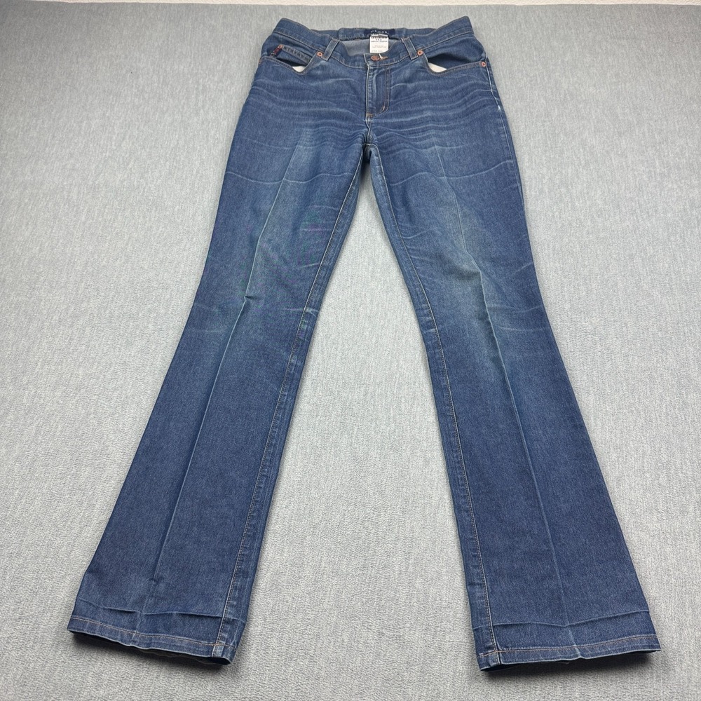 Vintage Guess Jeans Womens 28 Blue Boot Cut‎ Leg Denim Stretch Made In USA 90s